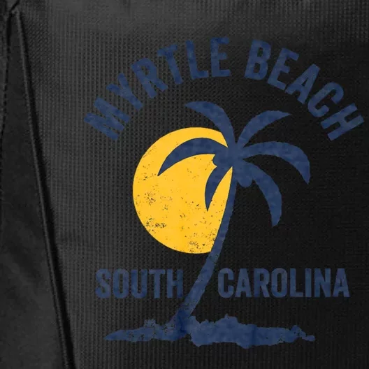 Family Vacation Retro Sunset South Carolina Myrtle Beach City Backpack