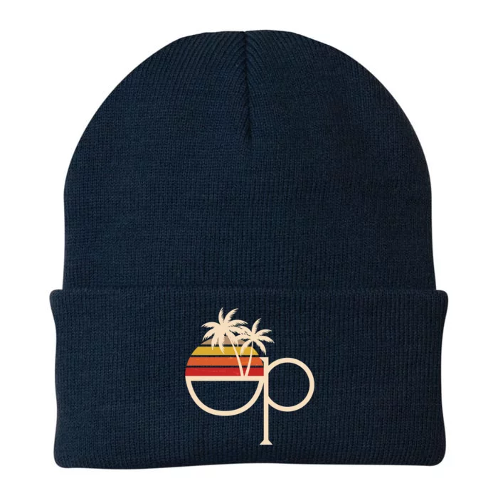 Funny Vintage Retro OP Ocean Pacific Logo Knit Cap Winter Beanie