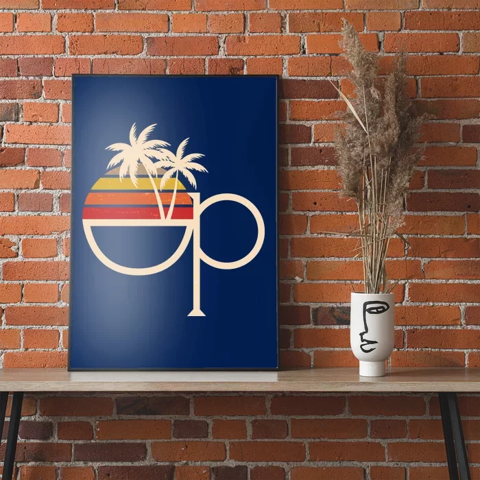 Funny Vintage Retro OP Ocean Pacific Logo Poster