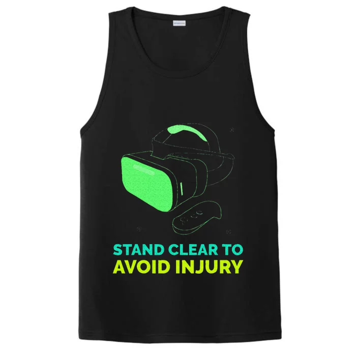 Funny Virtual Reality Hazard VR Stay Clear To Avoid Injury Performance Tank