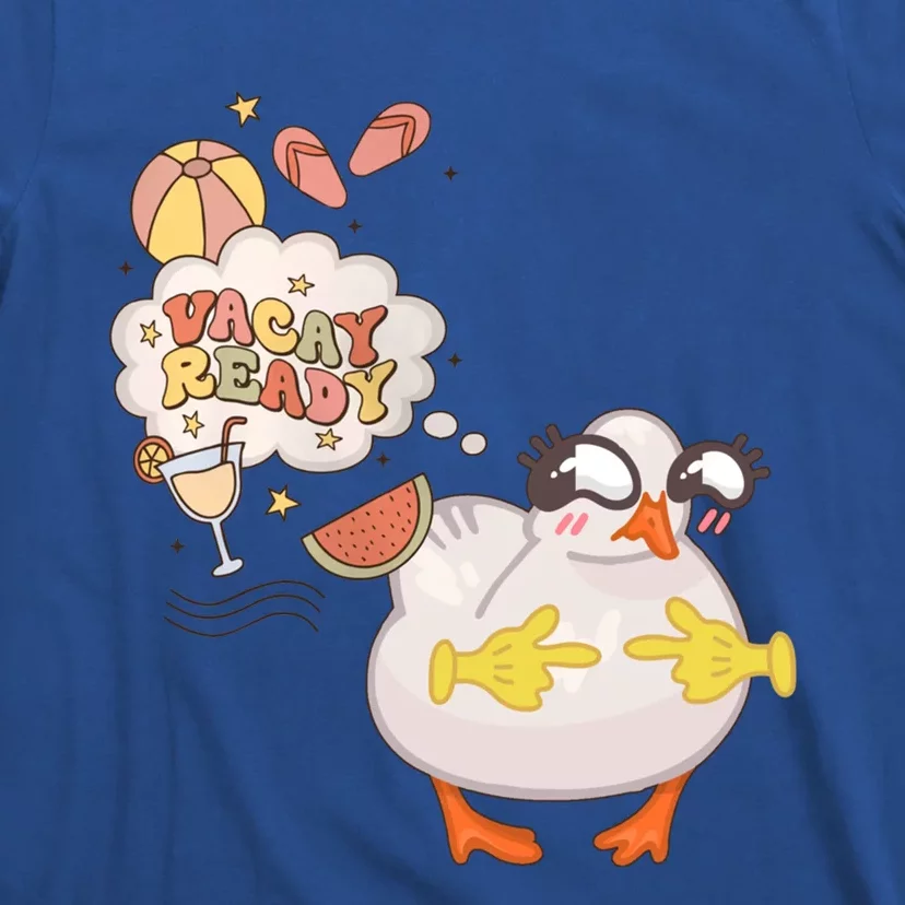 Funny Vacay Ready Summer Vibes Cute Duck Beach Vacation Great Gift T-Shirt