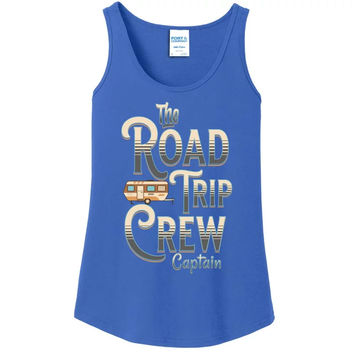 Family Vacation Road Trip Crew Captain Travel Trailer Gift Ladies Essential Tank