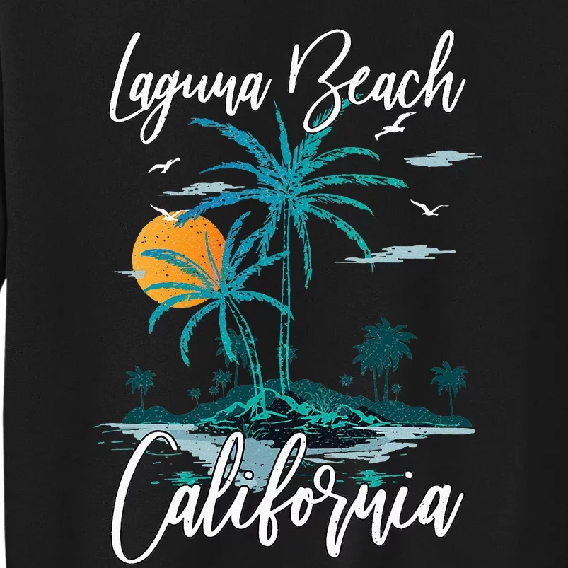 Family Vacation Retro Sunset California Laguna Beach Tall Sweatshirt