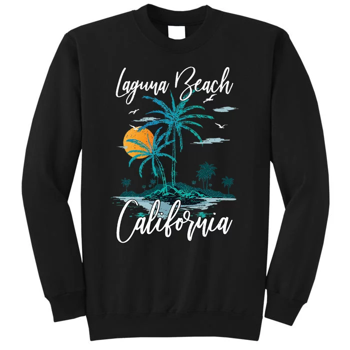 Family Vacation Retro Sunset California Laguna Beach Tall Sweatshirt