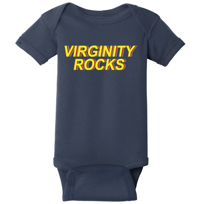 Funny Virginity Rocks Retro Funny Baby Bodysuit