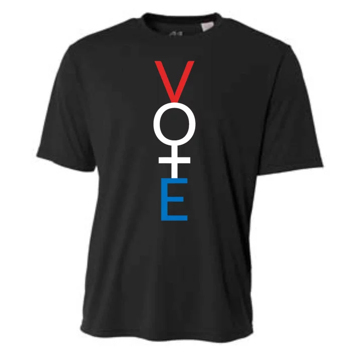 Feminist Vote Red White Blue Voting Election Gift Cooling Performance Crew T-Shirt