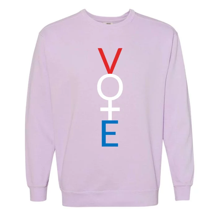 Feminist Vote Red White Blue Voting Election Gift Garment-Dyed Sweatshirt