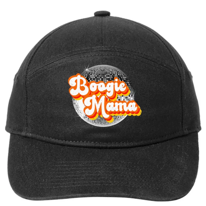 Funky Vintage Retro Disco Dancer 70s Boogie Mama Party Theme 7-Panel Snapback Hat