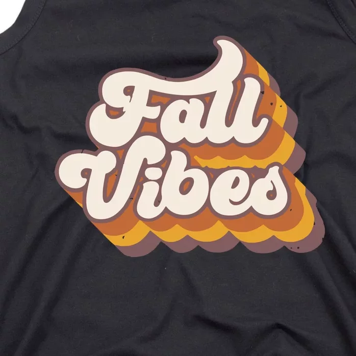 Fall Vibes Retro Fall Tank Top