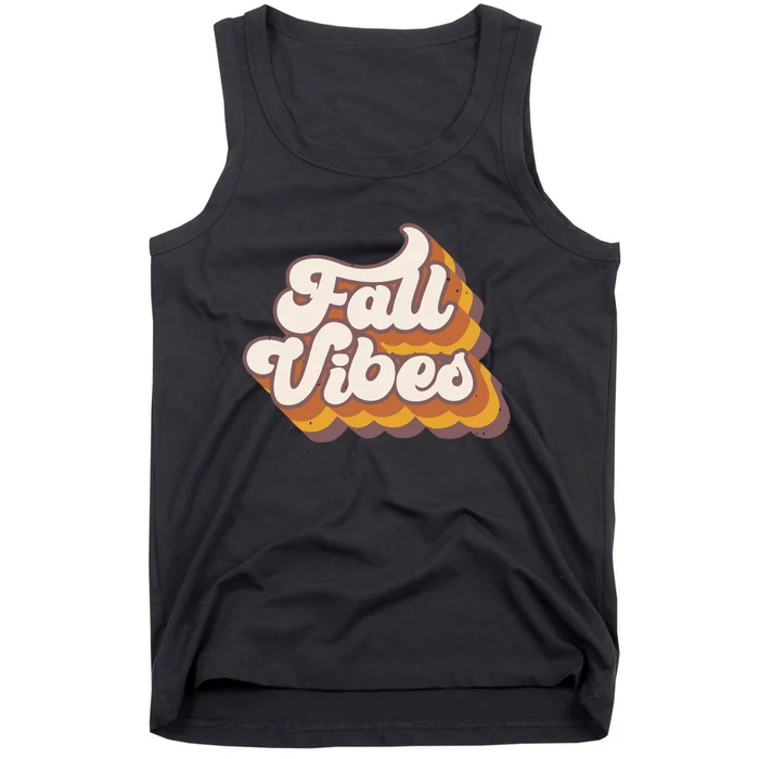 Fall Vibes Retro Fall Tank Top