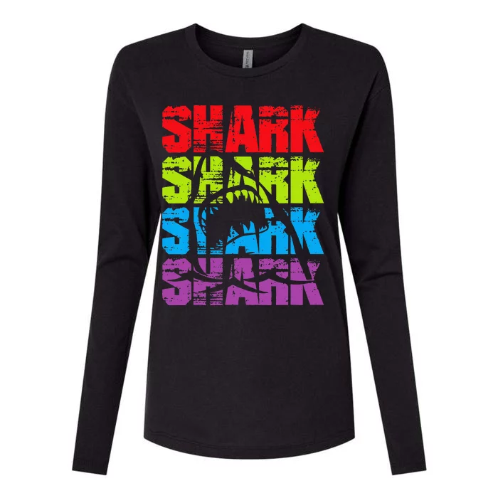 Funny Vintage Shark Design For Basking Goblin Shark Lovers Womens Cotton Relaxed Long Sleeve T-Shirt