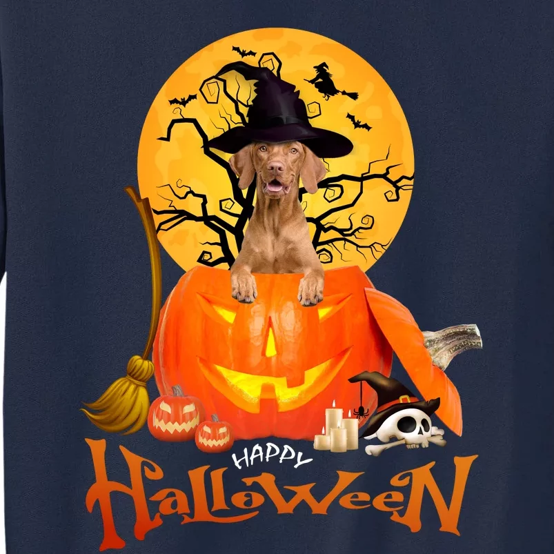 Funny Vizsla Spooky Halloween Tall Sweatshirt