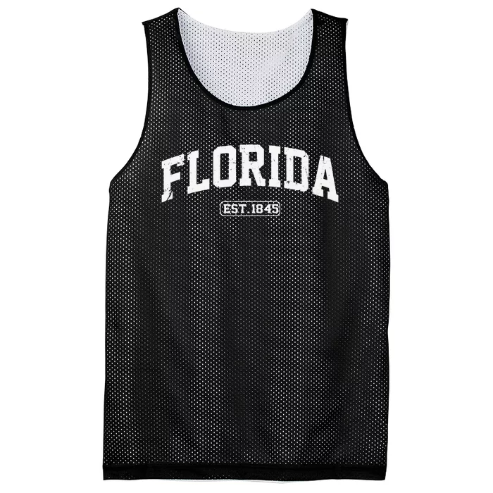 Florida Vintage State Athletic Style Mesh Reversible Basketball Jersey Tank