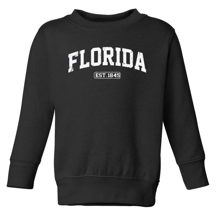 Florida Vintage State Athletic Style Toddler Sweatshirt