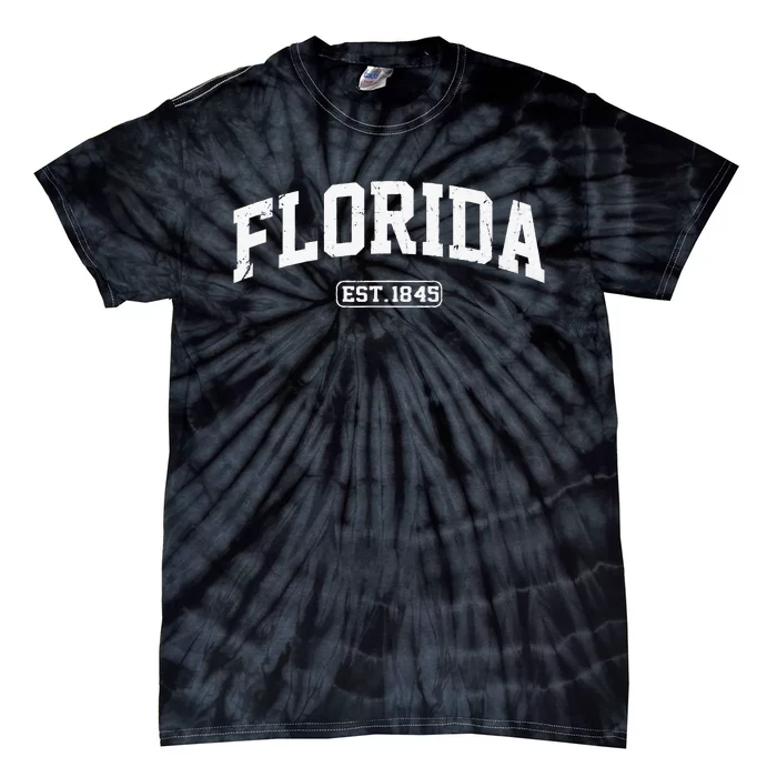 Florida Vintage State Athletic Style Tie-Dye T-Shirt