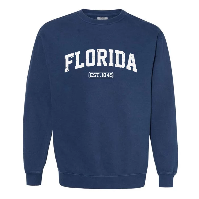 Florida Vintage State Athletic Style Garment-Dyed Sweatshirt