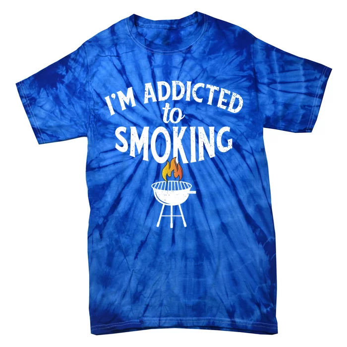 Funny Vintage Smoke Brisket Im Addicted To Smoking Gift Tie-Dye T-Shirt