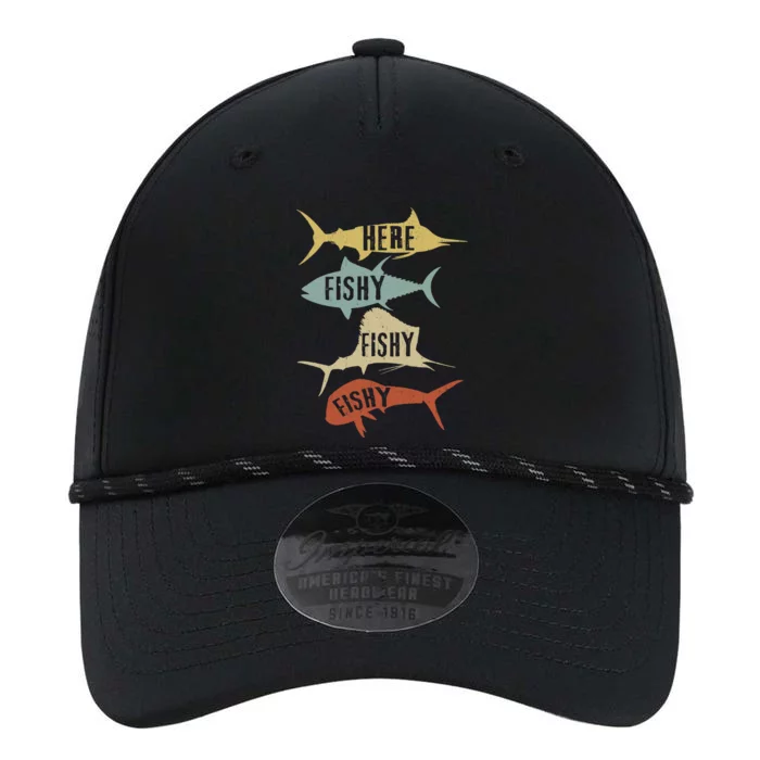 Funny Vintage Saltwater Fishing Here FishyFishy Performance The Dyno Cap