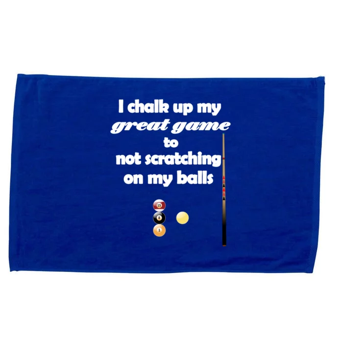 Funny Vulgar Scratching Balls Scratch Pool Billiards Pun Great Gift Microfiber Hand Towel