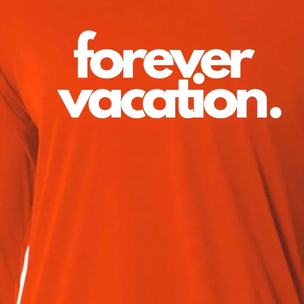 Forever Vacation Summer Break Cooling Performance Long Sleeve Crew