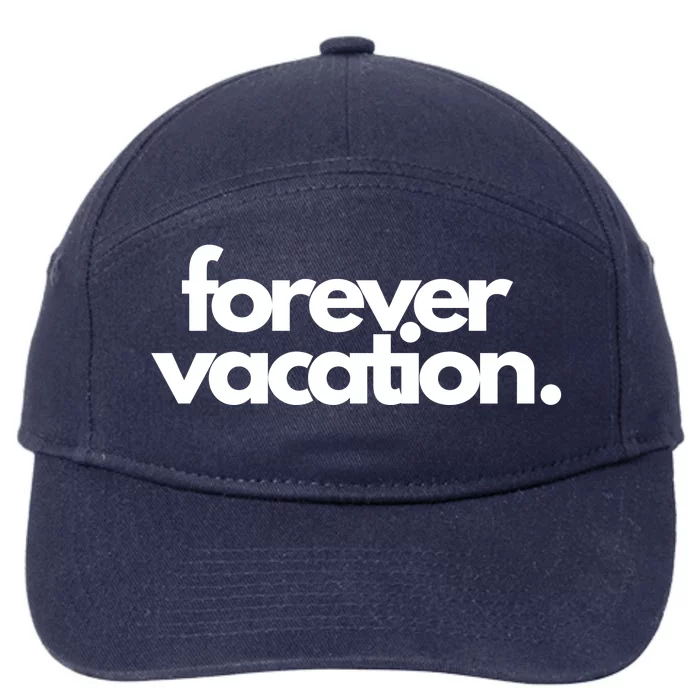 Forever Vacation Summer Break 7-Panel Snapback Hat