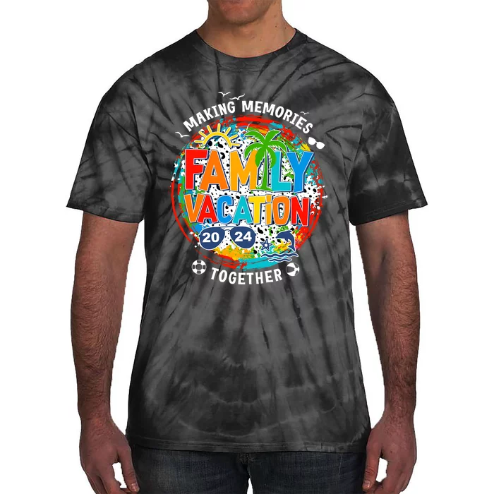 Family Vacation Summer Trip Making Memories Together Tie-Dye T-Shirt