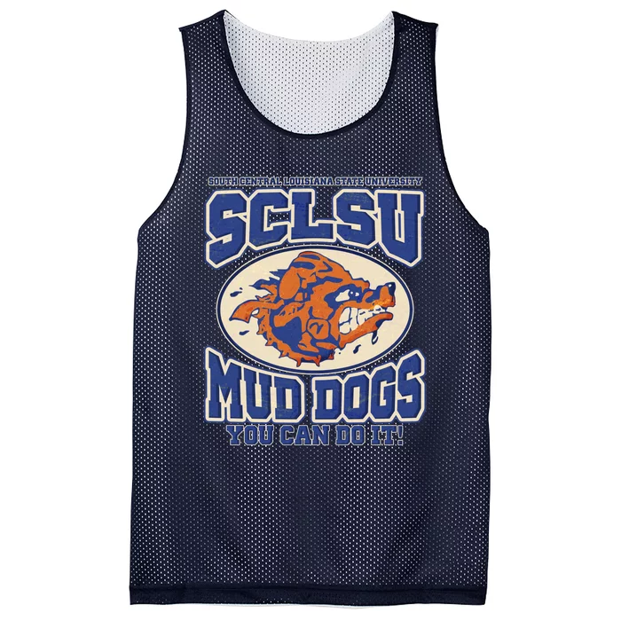 Funny Vintage SCLSU Mud Dogs Classic Football Mesh Reversible Basketball Jersey Tank