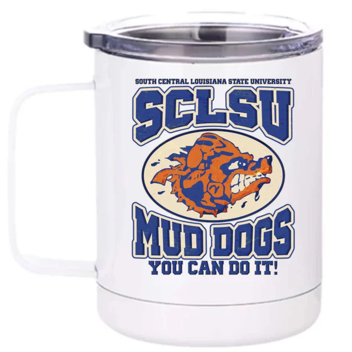 Funny Vintage SCLSU Mud Dogs Classic Football Front & Back 12oz Stainless Steel Tumbler Cup