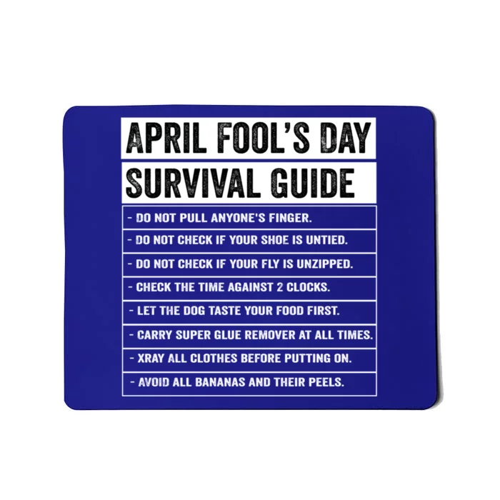 Funny Vintage Survival Guide 1st April Jokes April Fools Day Gift Mousepad