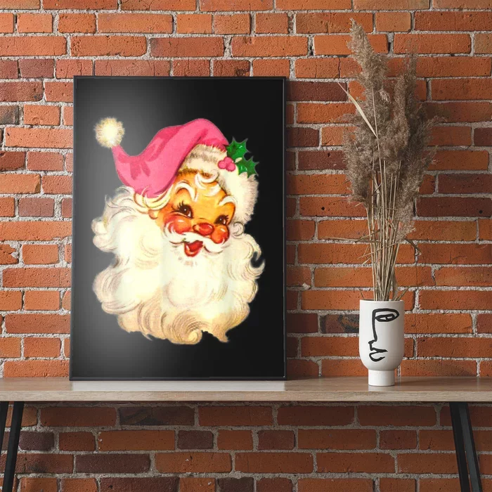 Funny Vintage Santa Claus Christmas Design Poster