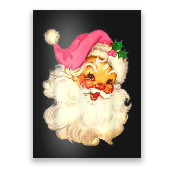 Funny Vintage Santa Claus Christmas Design Poster