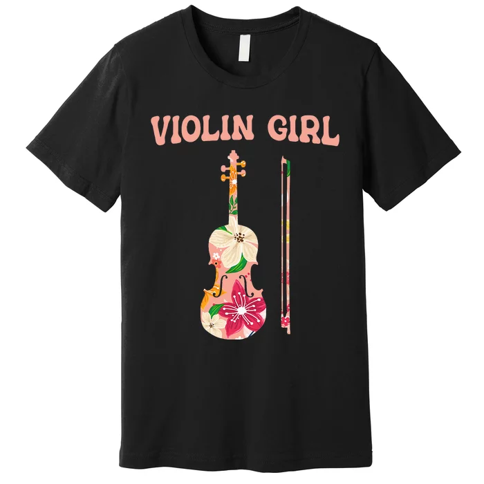 Funny Violin Stringed Musical Instrument Violin Premium T-Shirt