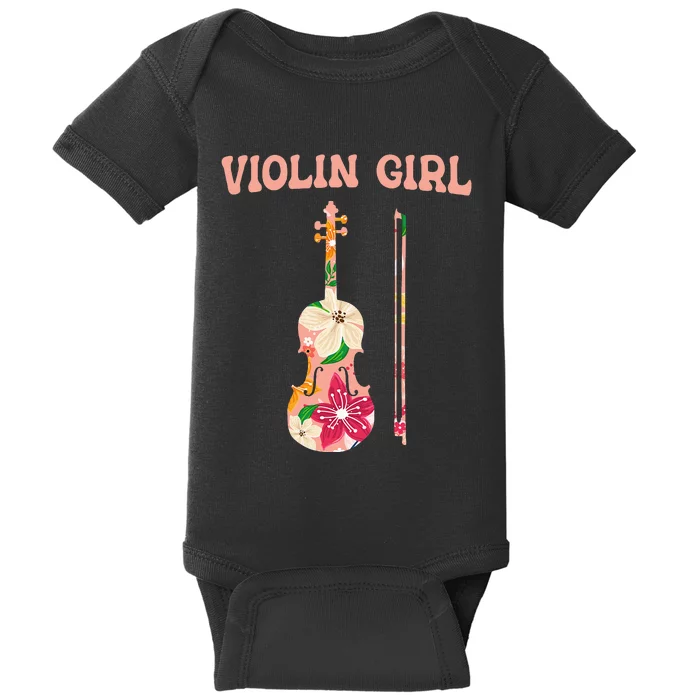 Funny Violin Stringed Musical Instrument Violin Baby Bodysuit