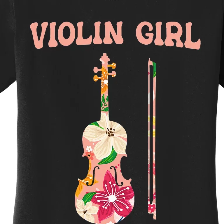 Funny Violin Stringed Musical Instrument Violin Women's T-Shirt