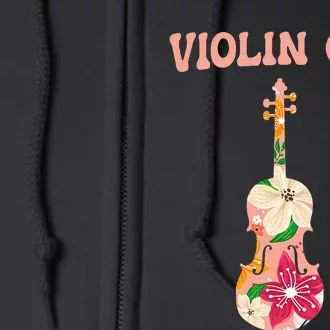 Funny Violin Stringed Musical Instrument Violin Full Zip Hoodie