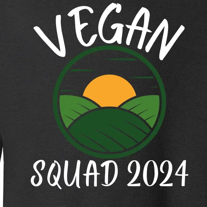 Funny Vegan Squad Vegetarian Veganism Diet Men Women Funny Vegan Toddler Sweatshirt