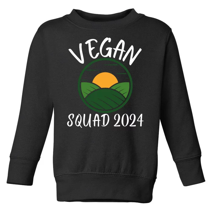 Funny Vegan Squad Vegetarian Veganism Diet Men Women Funny Vegan Toddler Sweatshirt