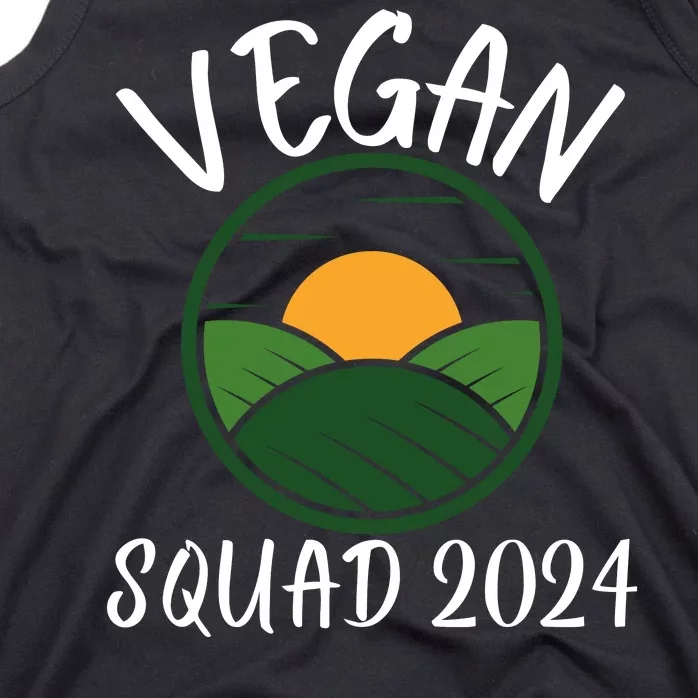 Funny Vegan Squad Vegetarian Veganism Diet Men Women Funny Vegan Tank Top