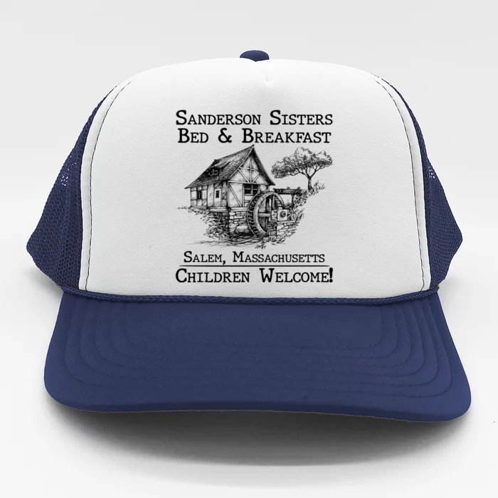 Funny Vintage Sanderson Sisters Bed And Breakfast Trucker Hat