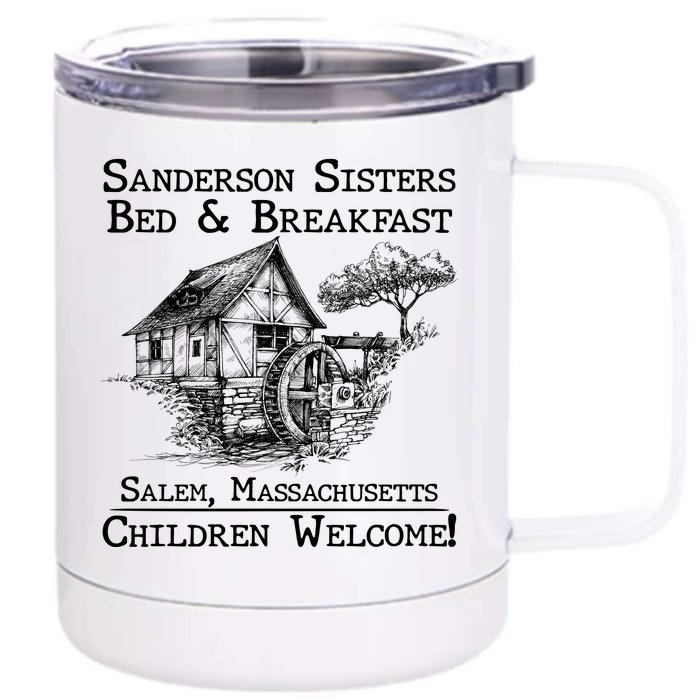 Funny Vintage Sanderson Sisters Bed And Breakfast Front & Back 12oz Stainless Steel Tumbler Cup