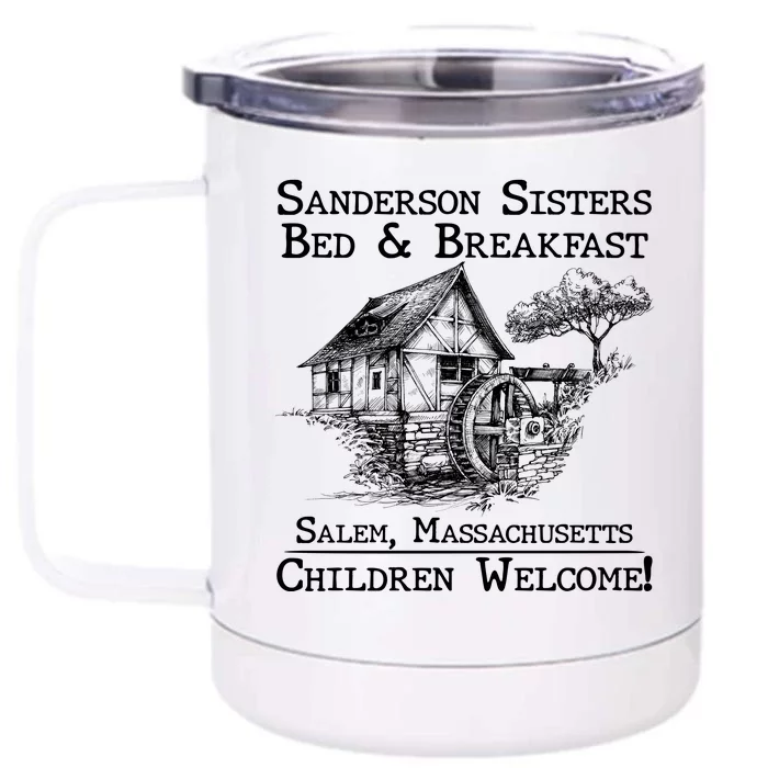 Funny Vintage Sanderson Sisters Bed And Breakfast Front & Back 12oz Stainless Steel Tumbler Cup