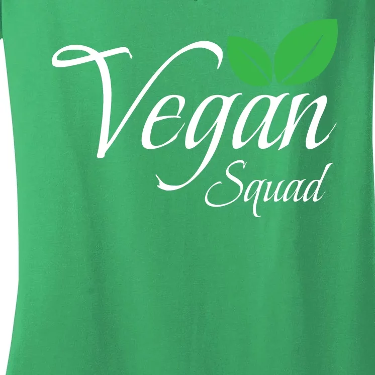 Funny Vegan Squad Vegetarian Veganism Diet Men Women Funny Vegan Women's V-Neck T-Shirt