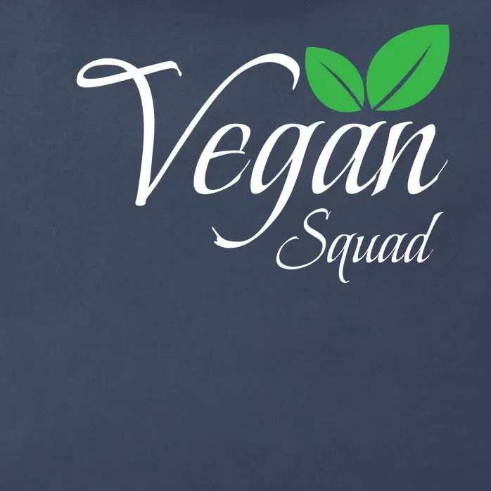 Funny Vegan Squad Vegetarian Veganism Diet Men Women Funny Vegan Zip Tote Bag