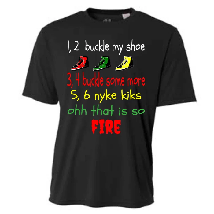 Funny Viral Song 1 2 Buckle My Shoe Cooling Performance Crew T-Shirt