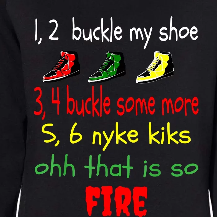 Funny Viral Song 1 2 Buckle My Shoe Womens California Wash Sweatshirt