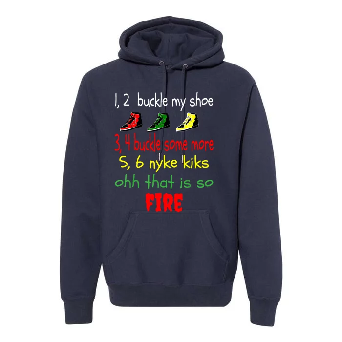 Funny Viral Song 1 2 Buckle My Shoe Premium Hoodie