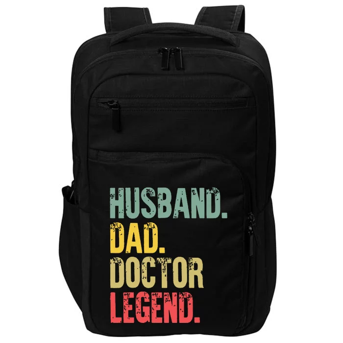 Funny Vintage Shirts Husband Dad Doctor Legend Retro Impact Tech Backpack