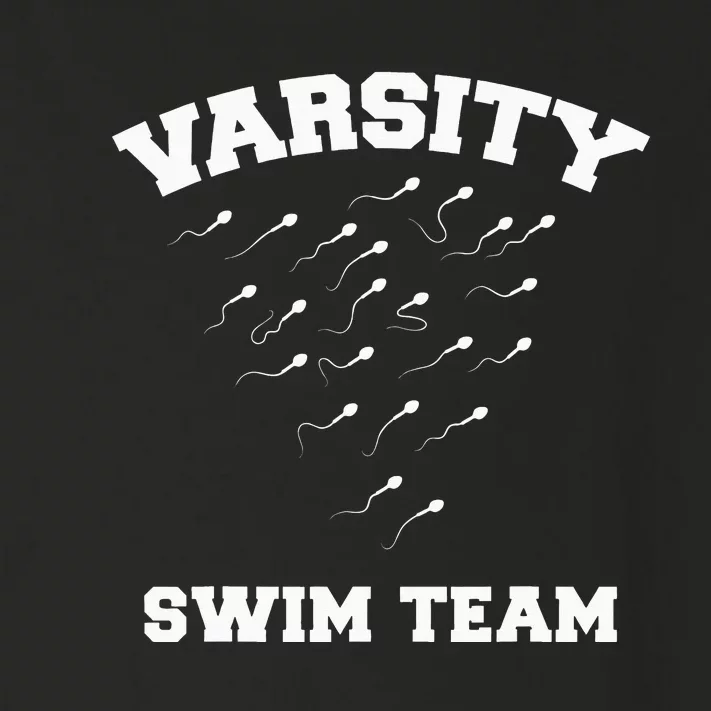 funny Varsity Swim Team Swimming Sperm Toddler Long Sleeve Shirt