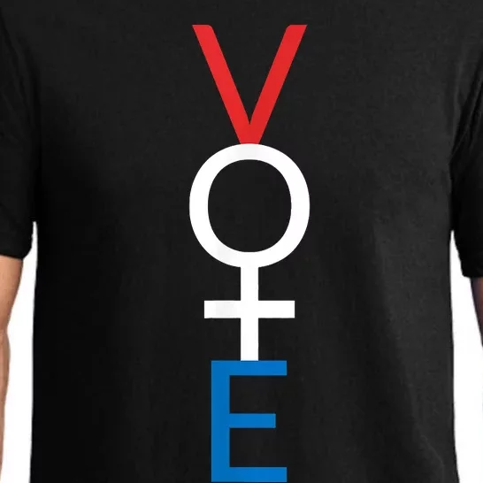 Feminist Vote Shirt Red White Blue Voting Election Pajama Set