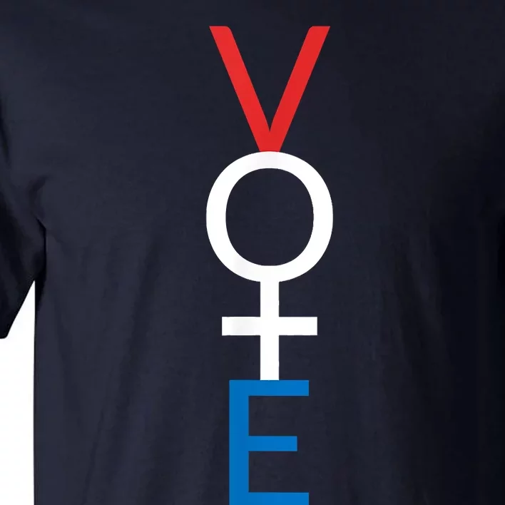 Feminist Vote Shirt Red White Blue Voting Election Tall T-Shirt